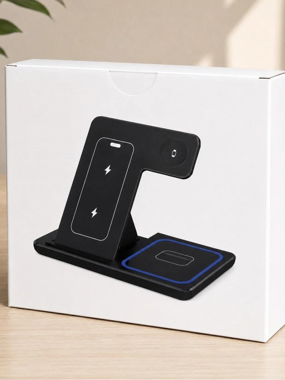 3-in-1 Wireless Charging Station Fast Charger for iPhone Apple Watch AirPods